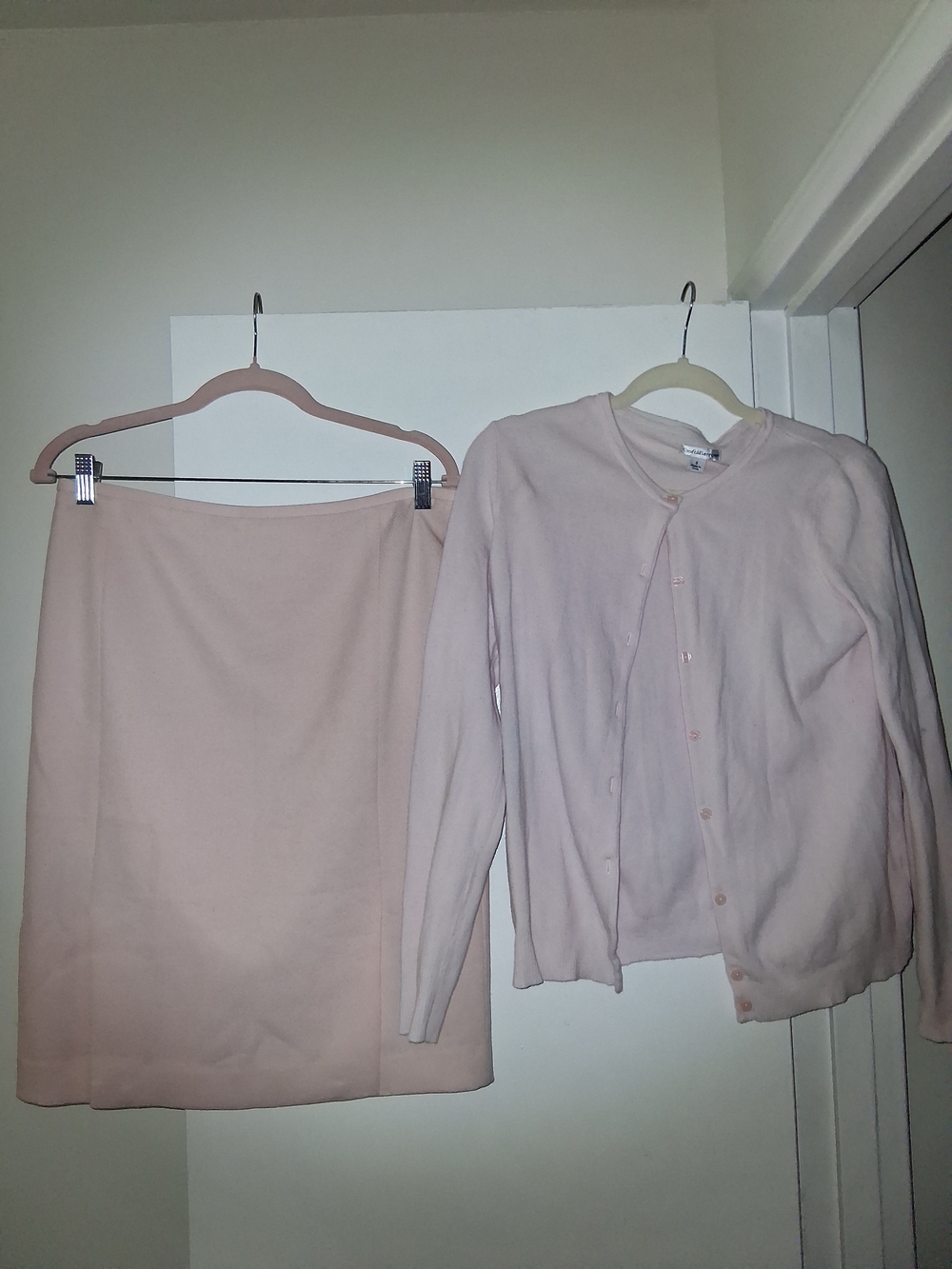 Calvin Klein Pale Pink Knit Pencil Skirt